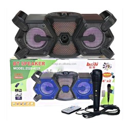 Altavoz Inalámbrico Portátil Sing-e ZQS4228 con Micrófono y control Remoto Negro Altavoz Inalámbrico Portátil Sing-e ZQS4228 con Micrófono y control Remoto Negro